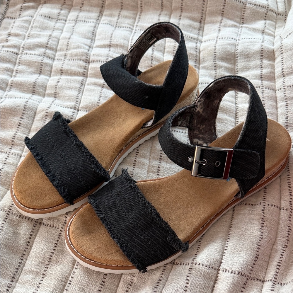 BOBS from Skechers Black and Tan Sandals